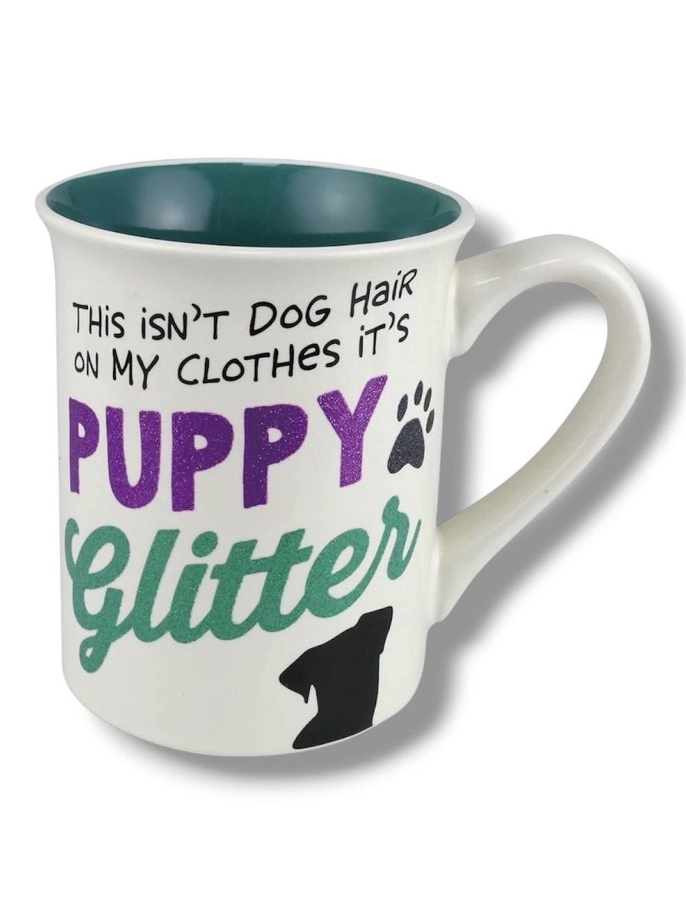 "This Isn't Dog Hair On My Clothes, It's Puppy Glitter" Stoneware Mug - NWT